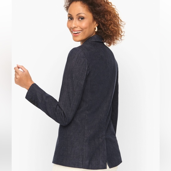 Talbots Jackets & Blazers - Talbots Dark denim blazer. Great jacket for all seasons.